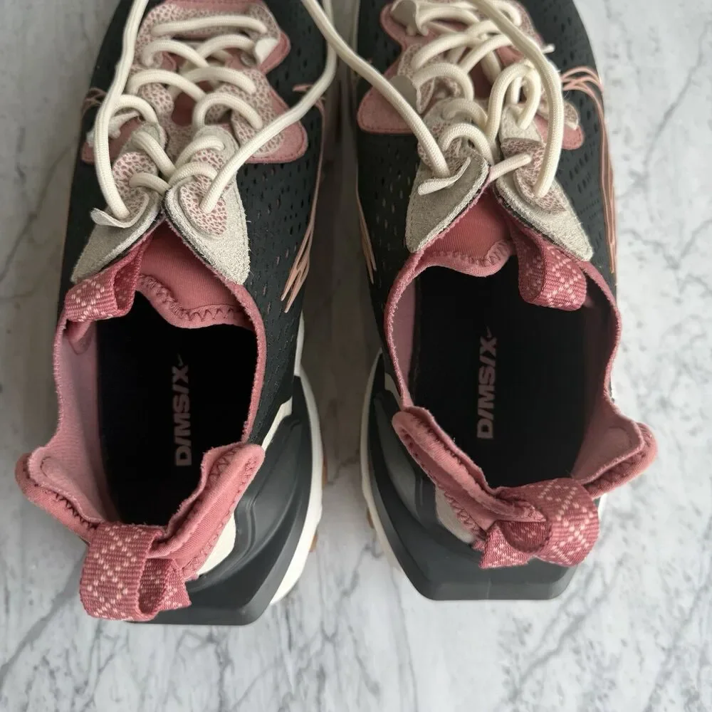 Nike By You Women’s React Vision Black Red Pink 11.5 DSMX Sneaker Shoes